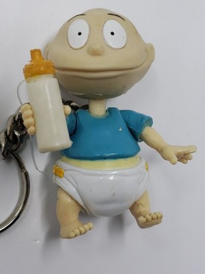 3F 【激レア・当時物】TOMY（トミー） センチメンタルシェル Tommy Pickles w/Baby Bottle Rugrats Keychain Nickelodeon TV