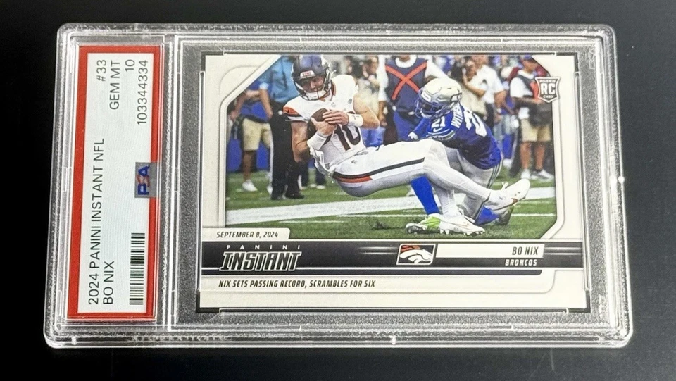 ‼️ONLY 45 EXIST‼️2024 PANINI BO NIX #33 LOW-PRINT RC DENVER BRONCOS‼️11-2‼️ - Image 4 of 4