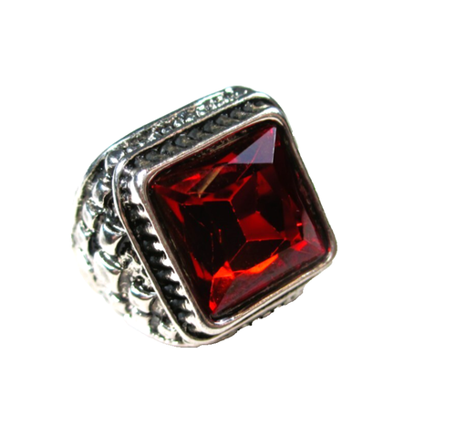 ANTIQUE STYLE UNISEX RUBY RING. RETRO VINTAGE JEWELLERY. | eBay Australia
