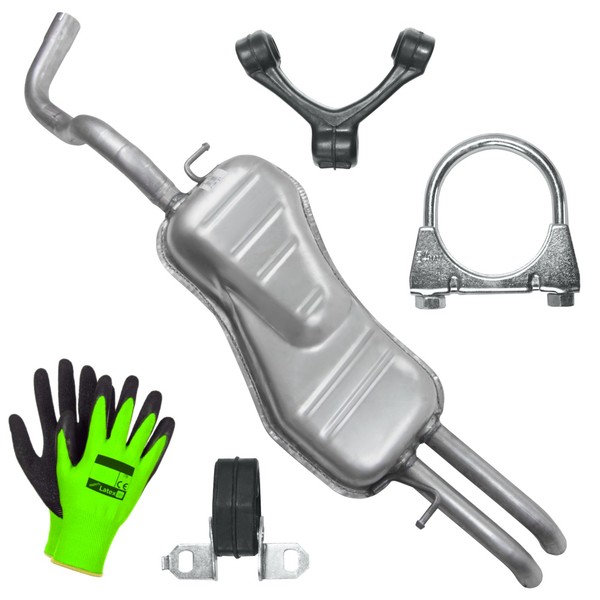 Auspuff Endtopf EndschaldäMpfer FüR VW Bora 1.8T 2.0 2.3 (1998-06/2005)-image