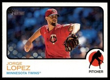 2022 Topps Heritage High Number Jorge Lopez Minnesota Twins #681