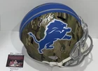 CHRIS SPIELMAN SIGNED DETROIT LIONS FULL SIZE REPLICA CAMO HELMET JSA COA
