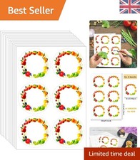 Beautiful Waterproof Jam Labels for Jars - 72 Pcs Self-Adhesive Decorative Tags