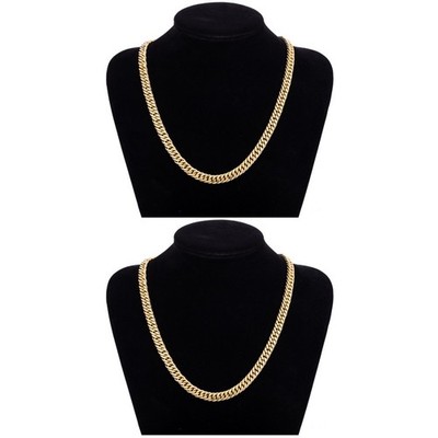 Mode Männer Edelstahl Faux Curb Link Chain