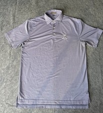 Peter Millar Summer Comfort Mens S Striped w Tralee Golf Links Ireland Logo EPOC