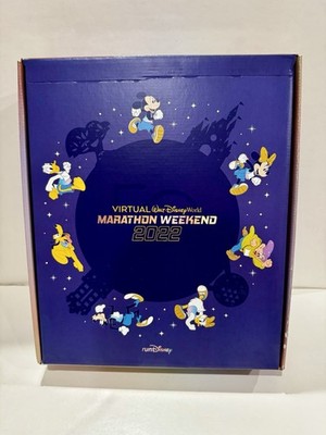 runDisney 2022 Virtual WDW Marathon Weekend 5K Pluto Medal & Shirt Box Set Large