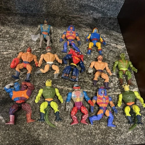 MOTU 1980s Action Figure Lot Of 13 Vintage Masters Of The Universe FOR PARTS**