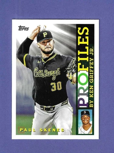 PAUL SKENES_2026 TOPPS SERIES ONE CARD_PROFILES BY KEN GRIFFEY JR_PIRATES_#TP-14