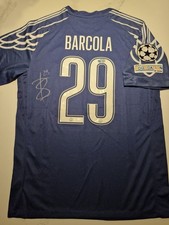 PSG 24/25 Blue 4th Shirt Signed By Rising Star BRADLEY BARCOLA ACG Certified