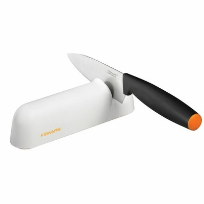 Fiskars Functional Form Roll-Sharp Messerschärfer Premium Messer Schärfer Weiß