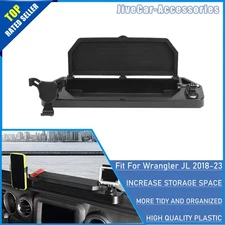 Cell Phone Holder Tray Storage Box Organizer Lid For Jeep Wrangler JL JT 18 -23