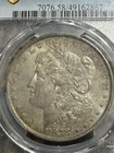 1878 7TF Reverse of 1879 Morgan Dollar, PCGS AU58, Nice Color, Free shipping