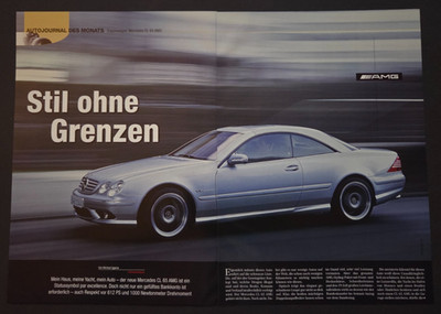 14. Mercedes Benz CL 65 AMG Werbeanzeige Werbung Reklame 2004