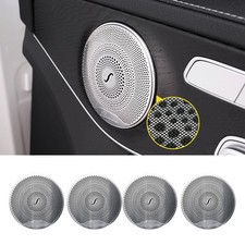 4X Car Door Audio Speaker Cover For Mercedes Benz C Class W213 W205