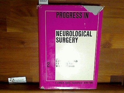 Progress in Neurological Surgery. Band 2 Krayenbühl, H., P.E. Maspes and W.H. (e