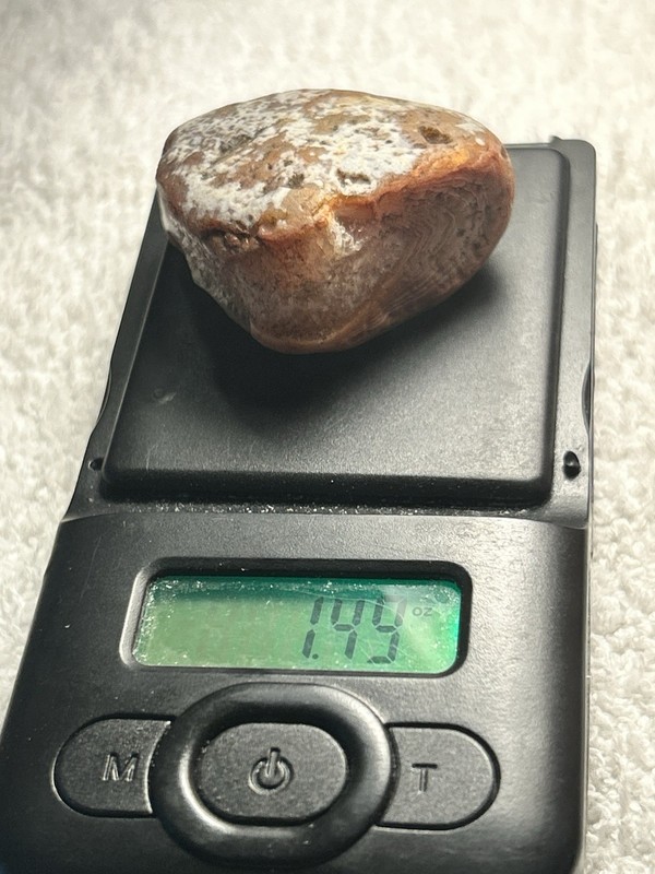 Polished Tumbled Stone Specimen - Brown & White Rock Mineral Specimen