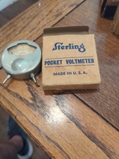 Sterling Pocket Voltmeter No.10 Hearing Aid Made in USA Untested