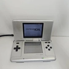 Nintendo DS Handheld System SILVER NTR-001 Original 2004 Tested & Working 