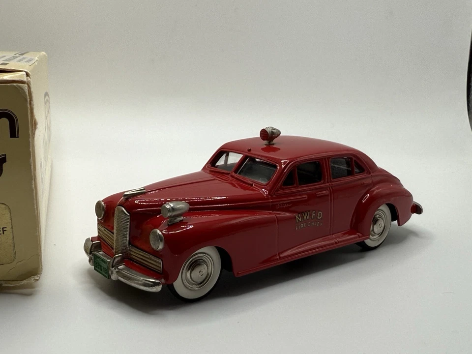 Brooklin Brk18x 1941 Packard Clipper Fire Chief 1991 BRK 18X Pacific Toy Show Foto 3 de 4
