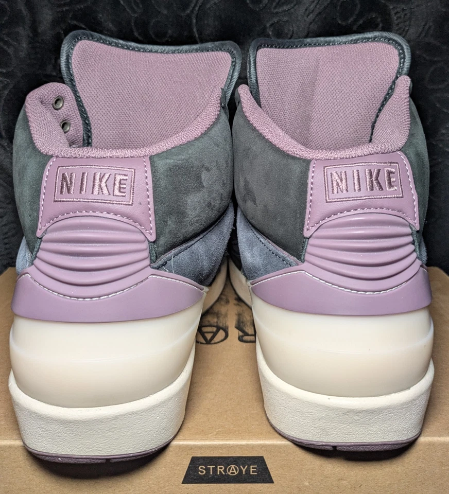 New Nike Air Jordan 2 Retro Grey Purple Basketball Shoes 12 women’s 10.5 men’s - Image 4 of 4