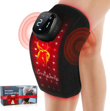 3D Red Light Therapy Knee Wrap with Vibration Massage, FSA Eligible HSA Cordless