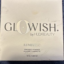 Huda Beauty Glowish Luminous Pressed Powder Vegan 10g 0.35oz Talc Mica