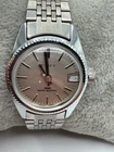 Vintage TIMEX Silver Tone Mechanical Hand Winding Ladies Date Watch WORKS