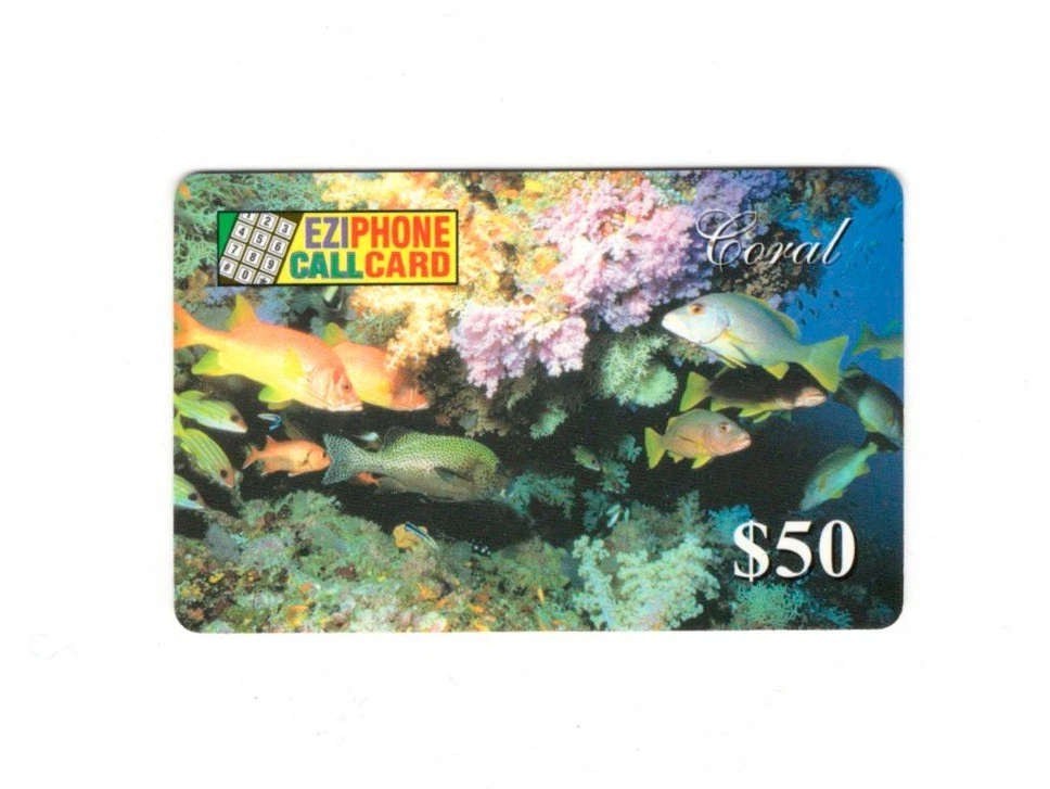 Ezi Phone Call Card - $50 Coral Phonecard