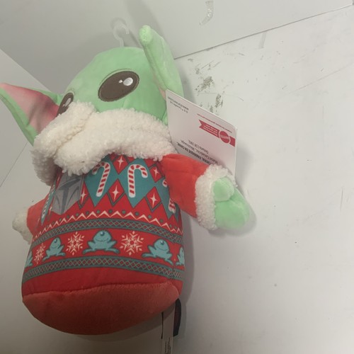 Suéter de vacaciones Star Wars The Mandalorian Grogu Baby Yoda 8" felpa - Imagen 2 de 9