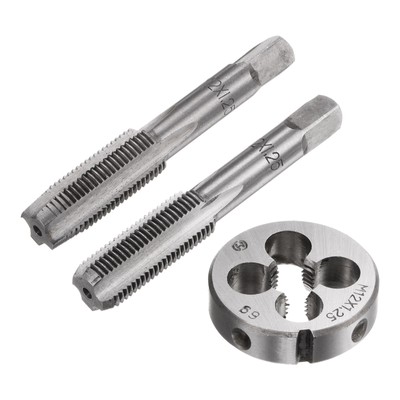 3 x M12 x 1.25 Taper/Bottom Thread Taps + Round Die Metric Hand Tap & Die Set