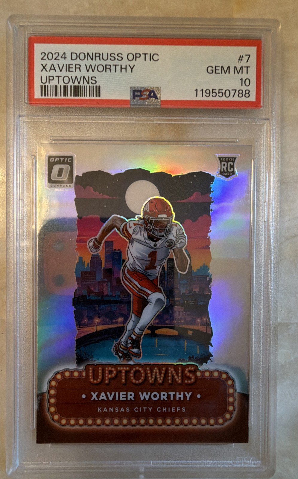 🔥🔥XAVIER WORTHY UPTOWNS PSA 10🔥🔥2024 Panini Donruss Optic