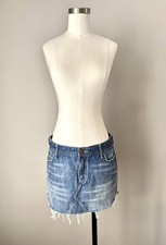 Y2K Abercrombie Fitch Heather Denim Mini Skirt Size 6