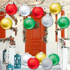 20 PCS Outdoor Christmas Decorations, 11 Inch Large Inflatable Balls, Ornamen...