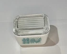 Vintage Pyrex 501-P Colonial Mist Rooster 1/2 Cup Refrigerator Dish w/ Lid