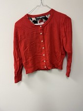 Karl Lagerfeld Women's Cardigan Red Size Small 
