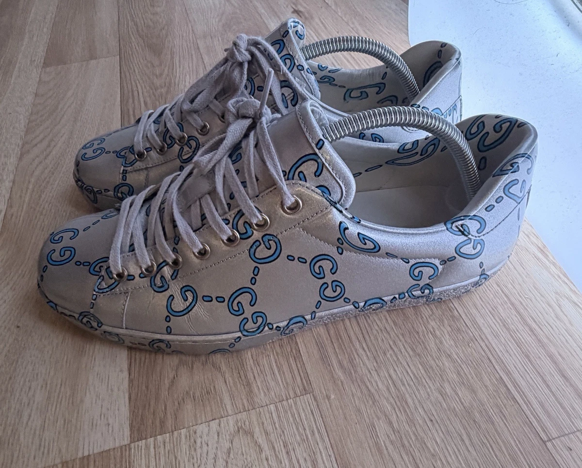 Gucci Ace Metallic Silver for sale | eBay