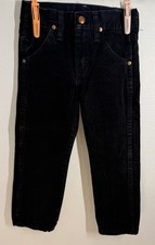 Boys/girls Wrangler Black Jeans Size 4 Straight Leg Dark Wash Denim