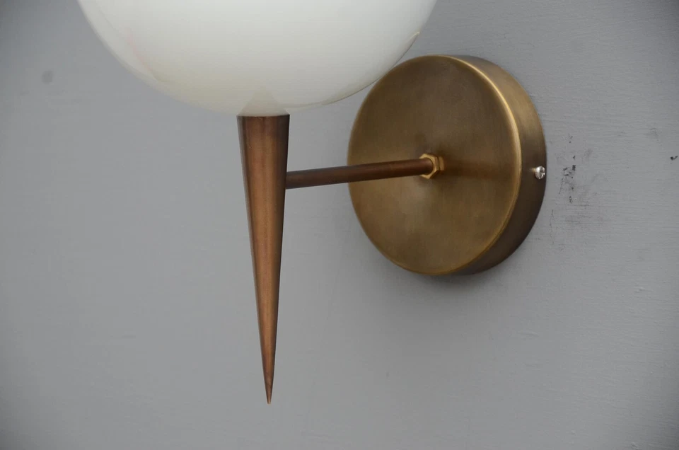 Wall Hanging Brass Lamp Modern Wall Sconce for Bedroom Wall Lamp Christmas Gift - Image 4 of 4