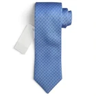 ETON Mens Medium Blue Orange GEOMETRIC Woven Silk Tie Italy NWT