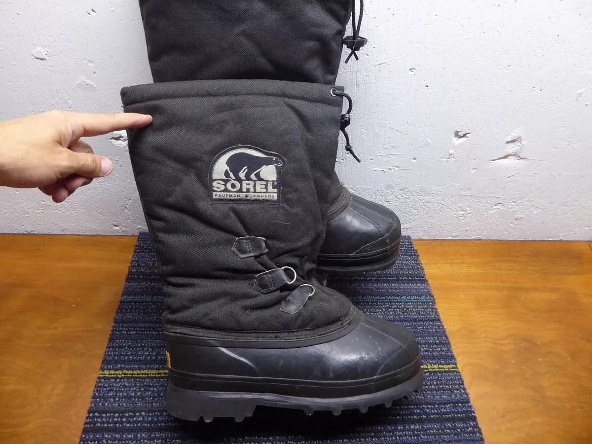 Sorel Women s 10 Ice Man Pac Boot Waterproof Black Warm Insulated