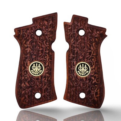 Pistolengriffe für Beretta 81F 84F 84BB | Individuell gravierte Holzgriffplatten