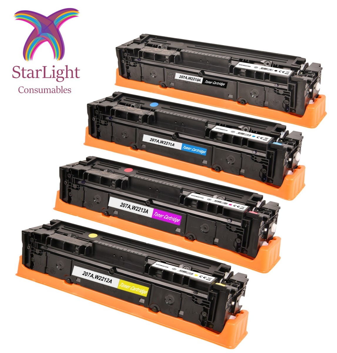 Hp Color Laser Jet Pro Mfp M283fdw Toner Schwarz HP 207A (W2211A) Cyan Original Toner Für HP Color LaserJet Pro 283 / 282 / 255 Originaltoner HP M282nw M255dw