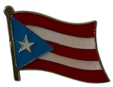 Wholesale Lot of 3 Puerto Rico Light Blue Wavy Motorcycle Hat Cap Lapel Pin