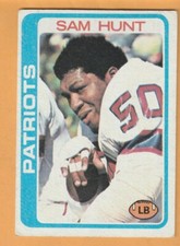 Sam Hunt New England Patriots 1978 Topps #461 White Oak Texas Stephen F. Austin