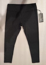 XL Women  s 90 DEGREE by REFLEX YOGA LEGGING PW5424 Htr. Charcoal Wicking Cooling