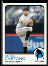 2022 Topps Heritage SP High # Daniel Castano Marlins #702