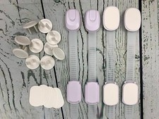 Child Safety Strap Locks 4 Pack for Fridge Cabinets Drawers And Electric Covers