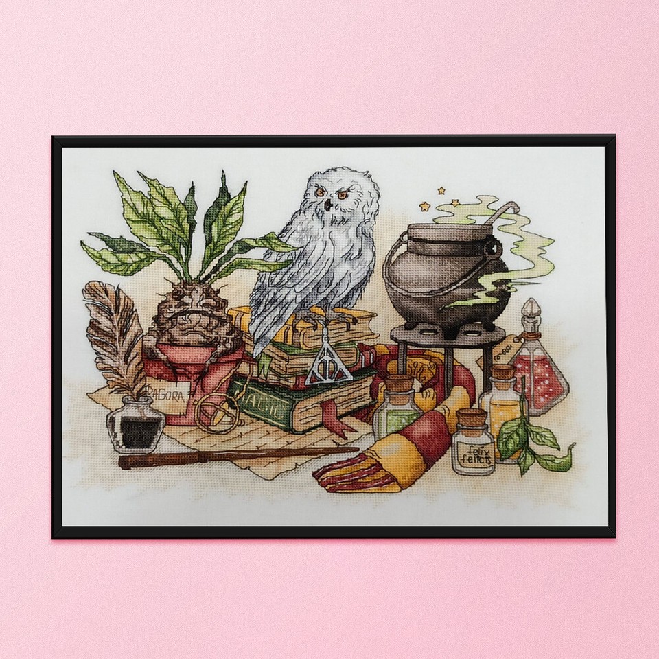 CrossStitch Stamped Sets Magic Lab Owl Fabric Embroidery Crafts for