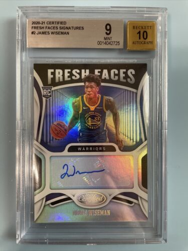 James Wiseman Panini Certified Fresh Faces Autograph Rookie Card BGS 9 AUTO  10