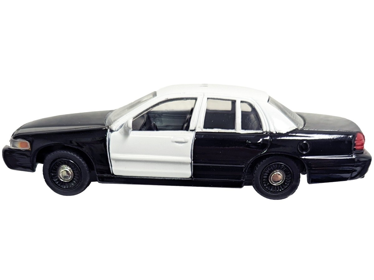 FORD CROWN VICTORIA POLICE INTERCEPTOR BLACK & WHITE 1/43 DIECAST